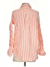 St. John's Bay Stripes Orange Long Sleeve Button-Down Shirt Size S - photo 2