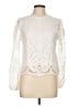 Ultra Pink 100% Polyester Ivory White Long Sleeve Blouse Size L - photo 1
