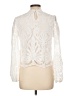 Ultra Pink 100% Polyester Ivory White Long Sleeve Blouse Size L - photo 2