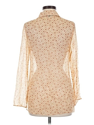 Nonoo Long Sleeve Silk Top (view 2)