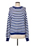 Unsubscribed 100% Cotton Stripes Blue Pullover Sweater Size XS - photo 1