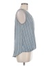 West Kei 100% Polyester Blue Sleeveless Blouse Size M - photo 4
