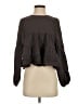 Altar'd State 100% Cotton Black Long Sleeve Blouse Size S - photo 1