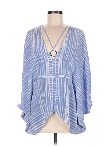 Halston Heritage 3/4 Sleeve Silk Top (view 1)