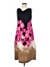 DKNY 100% Polyester Graphic Brown Cocktail Dress Size 4 (petite) - photo 1