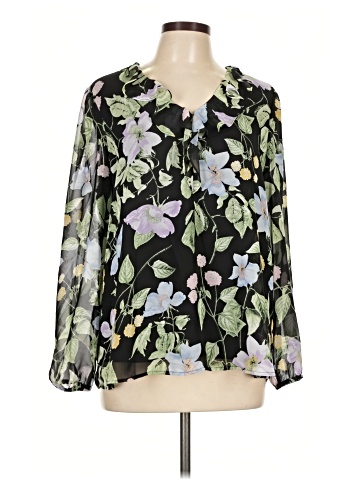 Kasper Long Sleeve Blouse (view 1)