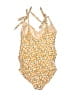 Isabel Maternity Print Yellow Orange One Piece Swimsuit Size S - photo 2