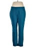 Roz & Ali Solid Teal Active Pants Size 16 - photo 1