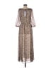 Daniel Rainn 100% Polyester Paisley Brown Casual Dress Size M - photo 2