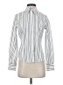 Faconnable Stripes Ivory Long Sleeve Blouse Size XS - photo 1