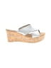 Donald J Pliner Silver Wedges Size 8 1/2 - photo 1
