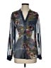 Kut from the Kloth 100% Polyester Floral Blue Long Sleeve Blouse Size S - photo 1