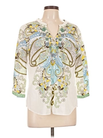 Robert Graham 3/4 Sleeve T-Shirt (view 1)