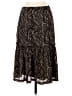 Allison Taylor 100% Polyester Paisley Black Casual Skirt Size M - photo 1