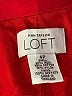 Ann Taylor LOFT 100% Acetate Red Coat Size 4 - photo 6