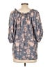 Dylan Blue 3/4 Sleeve Blouse Size L - photo 2