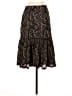 Allison Taylor 100% Polyester Paisley Black Casual Skirt Size M - photo 2