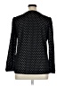 Keren Hart Polka Dots Black Long Sleeve Blouse Size XL - photo 2