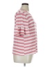 Pleione Stripes Pink Short Sleeve Top Size XL - photo 4