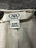 Cato Solid Ivory Linen Pants Size 14 - photo 7