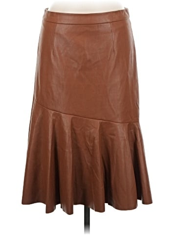 Rebecca Taylor Faux Leather Skirt (view 1)
