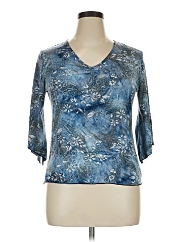 Brittany Black 3/4 Sleeve Blouse (view 1)