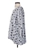 Fenini Polka Dots Gray 3/4 Sleeve Top Size S - photo 5