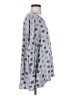 Fenini Polka Dots Gray 3/4 Sleeve Top Size S - photo 4