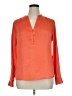 The Limited 100% Polyester Orange Long Sleeve Blouse Size XL - photo 1