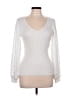 A. Byer Ivory Long Sleeve Top Size L - photo 1