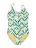 Old Navy Print Green One Piece Swimsuit Size L - photo 1