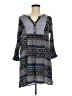Easel 100% Rayon Print Blue Casual Dress Size M - photo 1