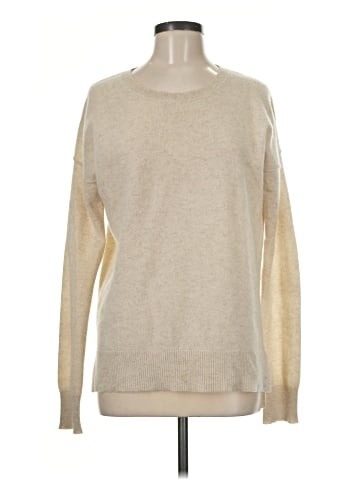 Aqua Cashmere Pullover Sweater (view 1)