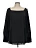Ann Taylor LOFT 100% Polyester Black Long Sleeve Blouse Size L - photo 1