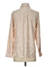 J.Crew Collection Metallic Silver Ivory Long Sleeve Blouse Size 2 - photo 2
