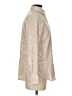 J.Crew Collection Metallic Silver Ivory Long Sleeve Blouse Size 2 - photo 4