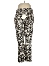Cotélac 100% Cotton Print Ivory Casual Pants Size Med (2) - photo 2