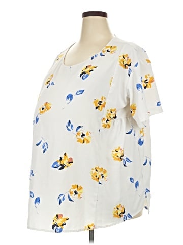 Isabel Maternity Short Sleeve Blouse (view 1)