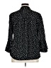 J.t.b. Polka Dots Black 3/4 Sleeve Button-Down Shirt Size XL - photo 2
