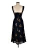 Reformation 100% Polyester Floral Black Cocktail Dress Size 6 - photo 2