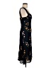 Reformation 100% Polyester Floral Black Cocktail Dress Size 6 - photo 4
