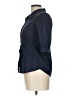 Splendid 100% Cotton Blue Short Sleeve Blouse Size L - photo 5