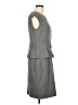 Chaps Solid Gray Casual Dress Size 12 - photo 4