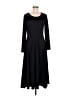 Unbranded 100% Polyester Solid Black Casual Dress Size M - photo 1