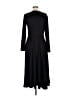 Unbranded 100% Polyester Solid Black Casual Dress Size M - photo 2