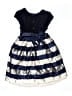 Jona Michelle Stripes Blue Dress Size 10 - photo 2