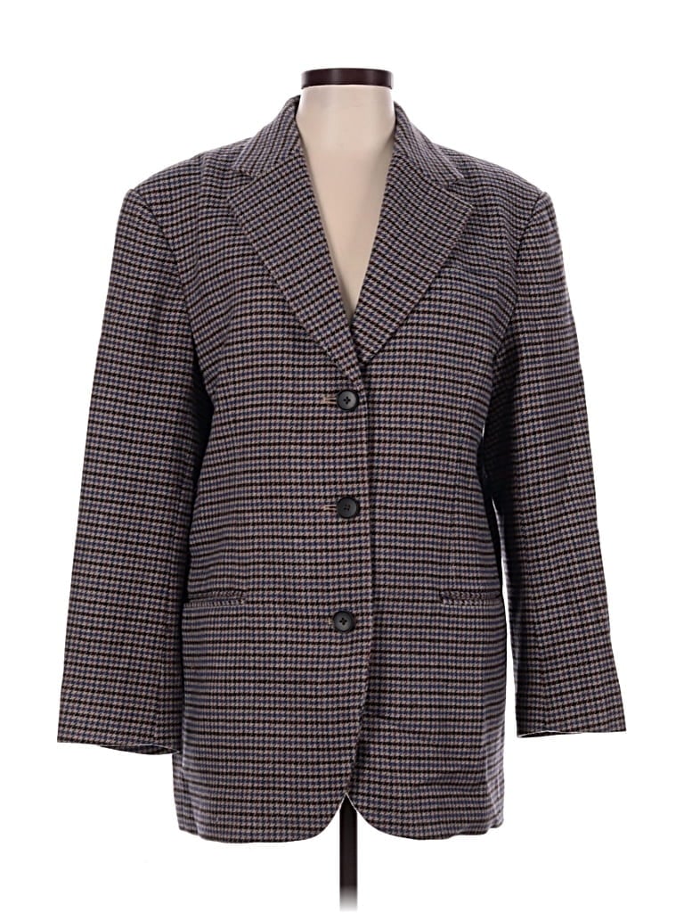 Pre-owned Everlane Wool Blazer Jacket In Gray