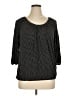 MICHAEL Michael Kors 100% Viscose Polka Dots Black 3/4 Sleeve Blouse Size 1X - photo 1
