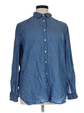 Ann Taylor LOFT Long Sleeve Button-Down Shirt (view 1)