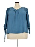 East Adeline 100% Polyester Teal 3/4 Sleeve Blouse Size 2X - photo 1